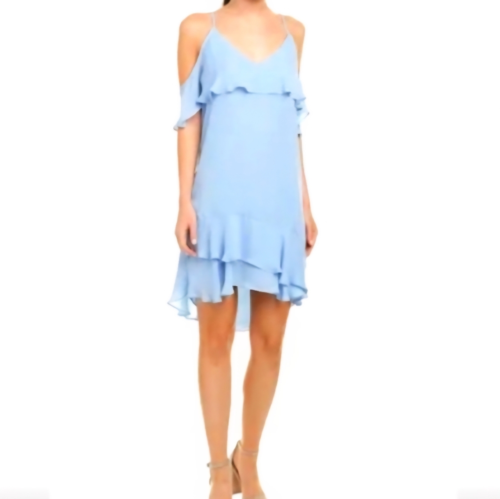 Parker Women's Ruffle Sleeveless Dress Size Small